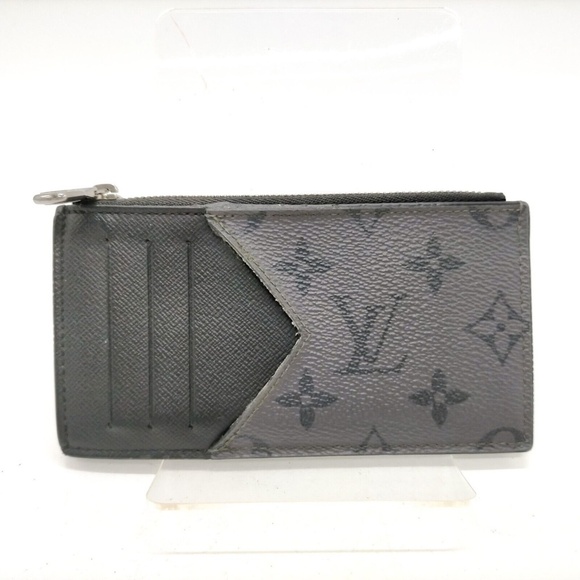 Louis Vuitton Eclipse Coin Card Holder Black/grey  Monogram - Picture 1 of 7